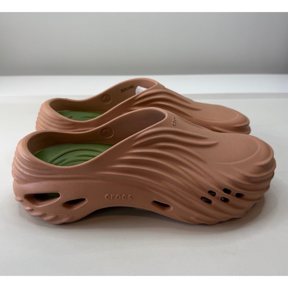 Crocs Echo Wave Clogs Mules Slides Terracotta Mens 9 Womens 11 New 210521-2CC
